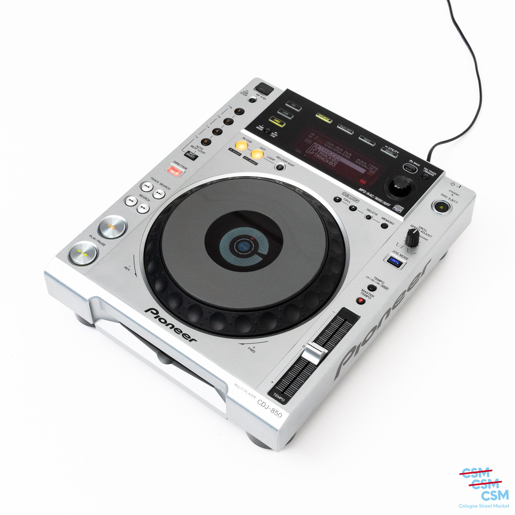 Pioneer-DJ-CDJ-850-Silber- 
