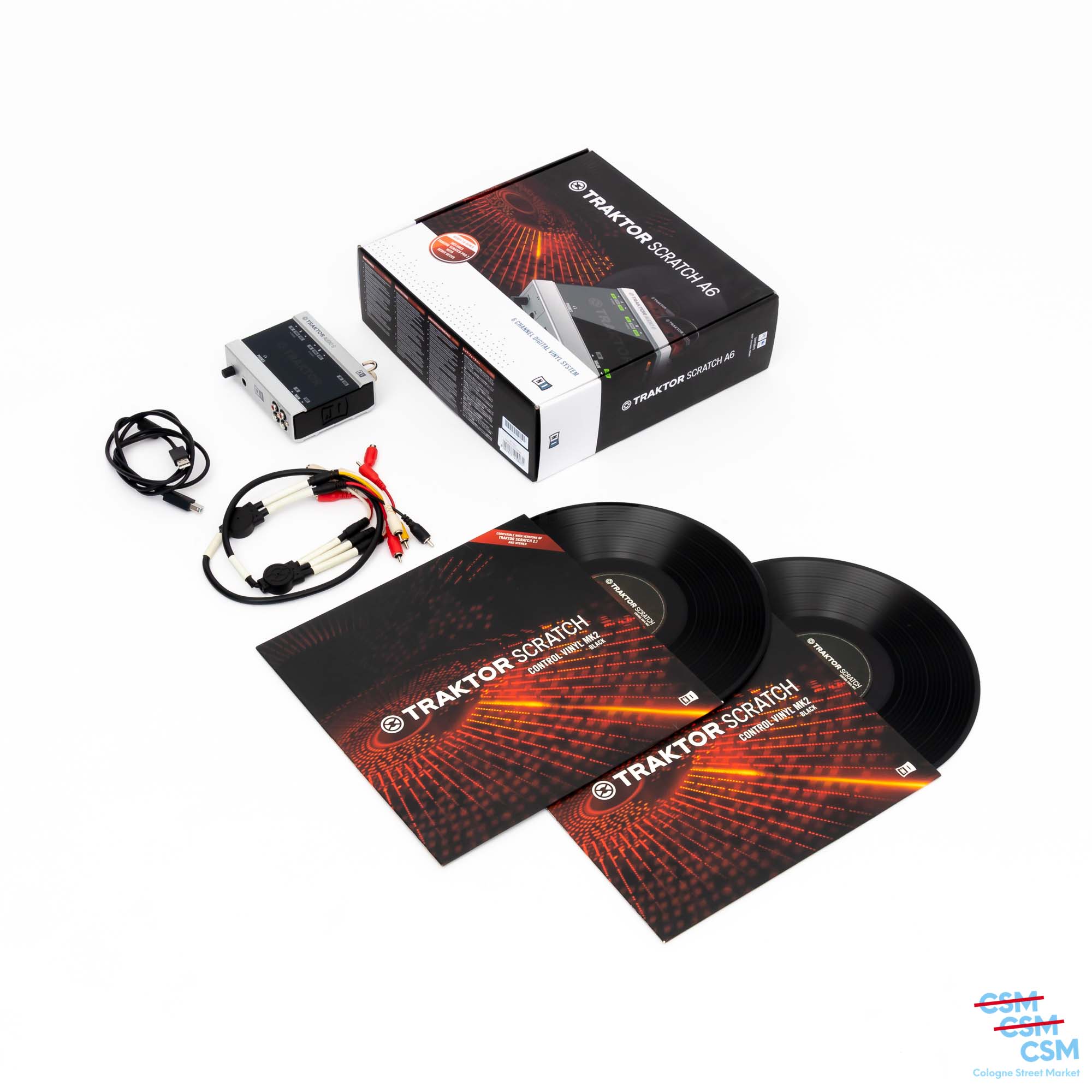 TRAKTOR A6 SCRATCH CONTROL VINYL+CDセット Traktor Control Vinyl