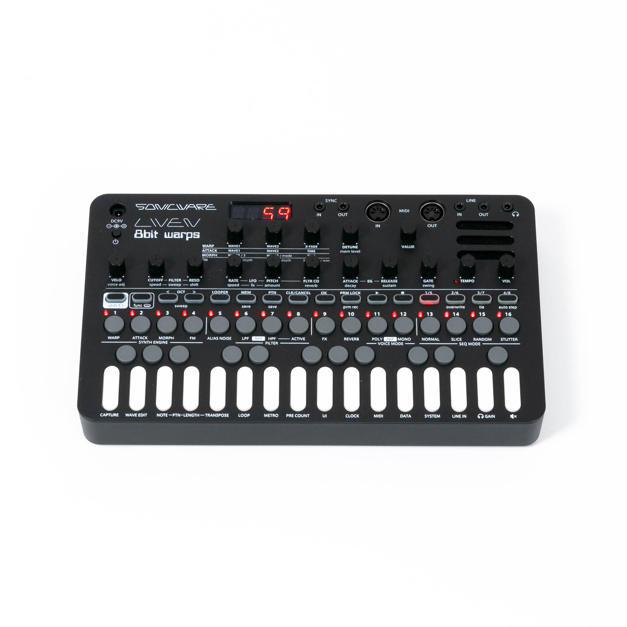 sonicwear liven 8bit warps＆Midi usbケーブル 鍵盤楽器
