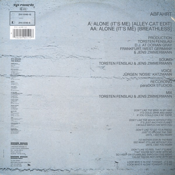 Abfahrt – Alone (It’s Me)-1 Abfahrt – Alone (It’s Me)-1