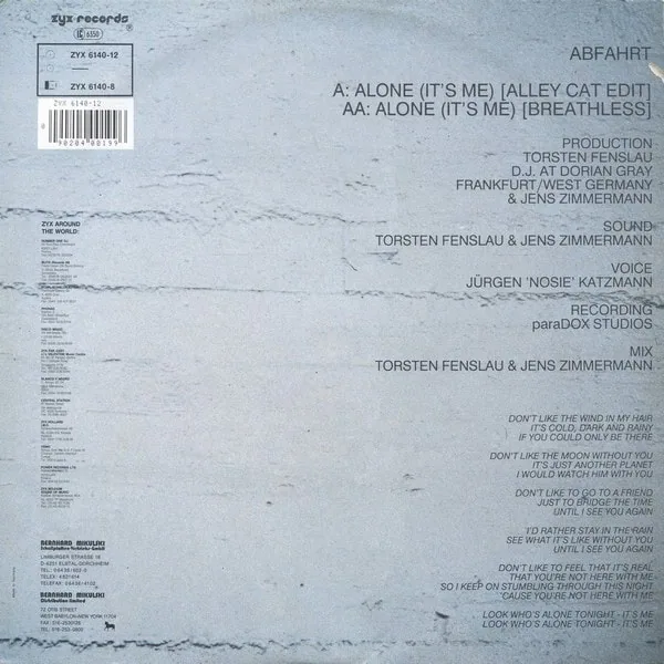 Abfahrt – Alone (It’s Me)-1 Abfahrt – Alone (It’s Me)-1