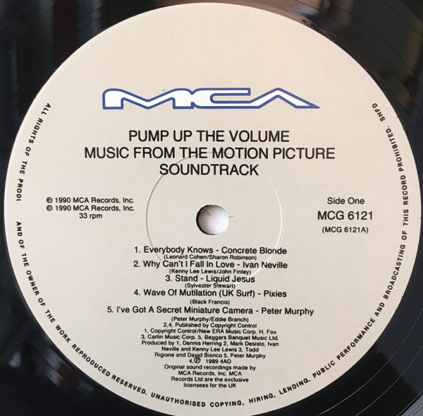 Various – Pump Up The Volume : Music From The Original Motion Picture Soundtrack-3 Various – Pump Up The Volume : Music From The Original Motion Picture Soundtrack-3