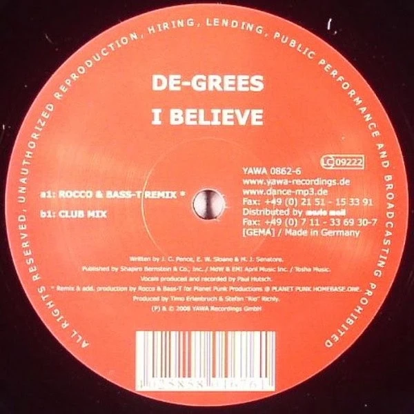 1467706 0993412667e95512db11067e95512db112174334491467e95512db115 De-Grees - I Believe-0