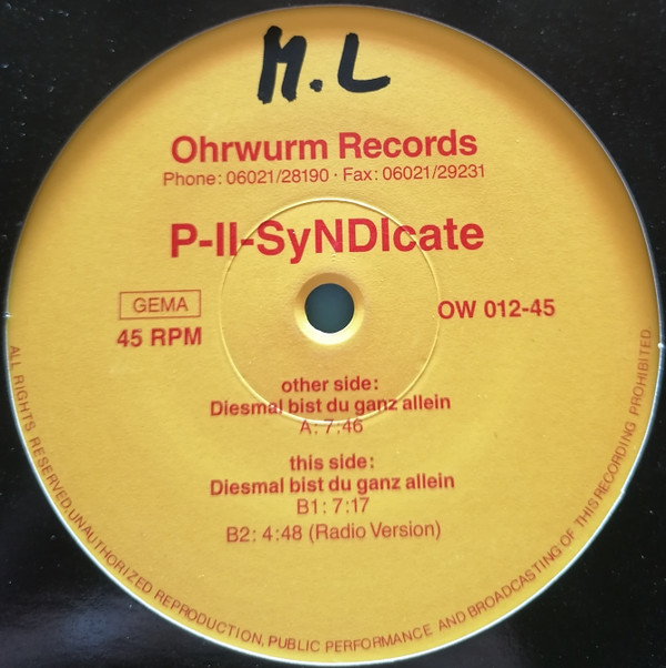 P II Syndicate – Diesmal Bist Du Ganz Allein-2 P II Syndicate – Diesmal Bist Du Ganz Allein-2