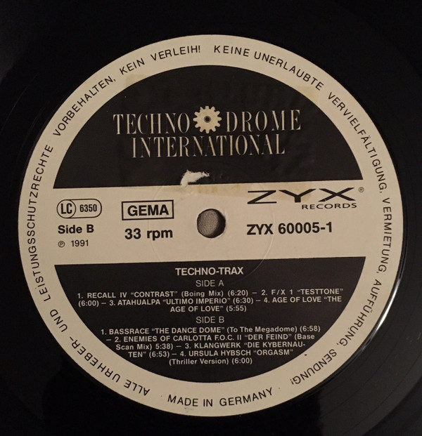 Various – Techno Trax-3 Various – Techno Trax-3