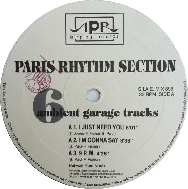 Paris Rhythm Section – 6 Ambient Garage Tracks-2 Paris Rhythm Section – 6 Ambient Garage Tracks-2