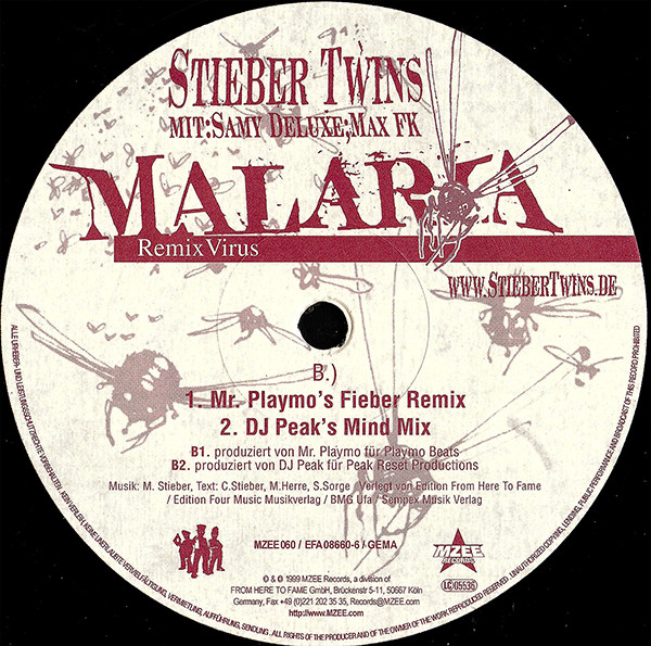 Stieber Twins Mit: Samy Deluxe ; Max Herre – Malaria (Remix Virus)-2 Stieber Twins Mit: Samy Deluxe ; Max Herre – Malaria (Remix Virus)-2