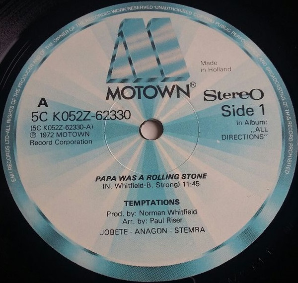The Temptations – Papa Was A Rolling Stone (Long Versions)-2 The Temptations – Papa Was A Rolling Stone (Long Versions)-2