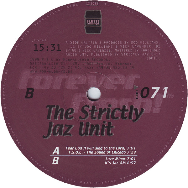 Boo Williams Presents Strictly Jaz Unit – The Strictly Jaz Unit-3 Boo Williams Presents Strictly Jaz Unit – The Strictly Jaz Unit-3