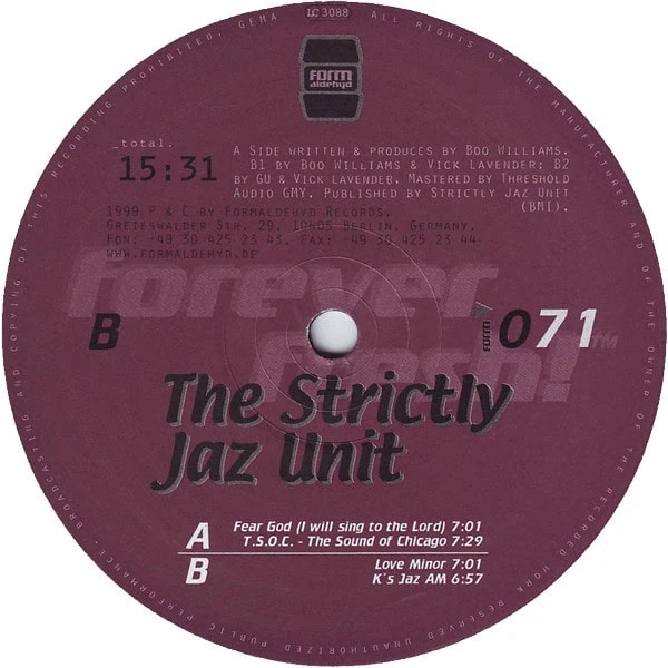 Boo Williams Presents Strictly Jaz Unit – The Strictly Jaz Unit-3
