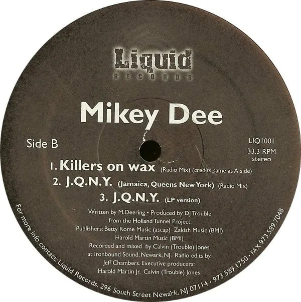 MC Mikey D – Killers On Wax / J.Q.N.Y. (Jamaica, Queens New York)-1 MC Mikey D – Killers On Wax / J.Q.N.Y. (Jamaica, Queens New York)-1