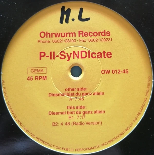 P II Syndicate – Diesmal Bist Du Ganz Allein-2 P II Syndicate – Diesmal Bist Du Ganz Allein-2