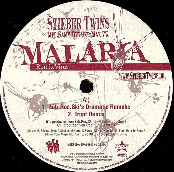 Stieber Twins Mit: Samy Deluxe ; Max Herre – Malaria (Remix Virus)-1 Stieber Twins Mit: Samy Deluxe ; Max Herre – Malaria (Remix Virus)-1