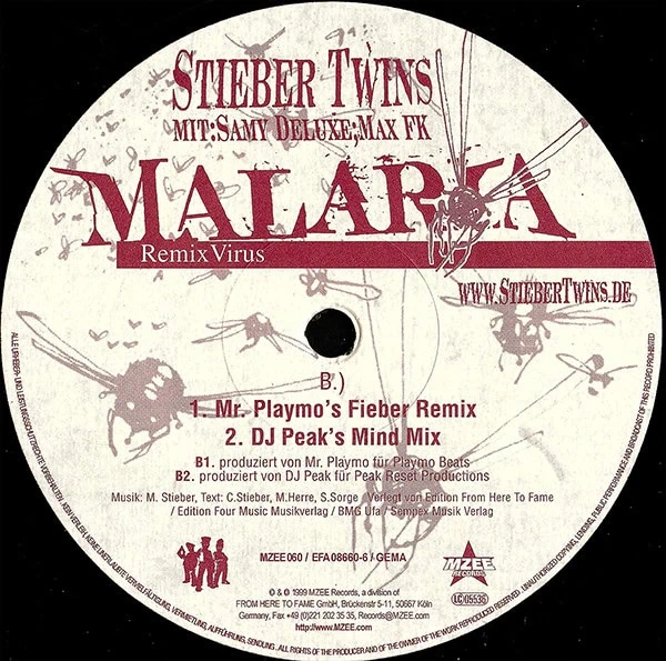 Stieber Twins Mit: Samy Deluxe ; Max Herre – Malaria (Remix Virus)-2 Stieber Twins Mit: Samy Deluxe ; Max Herre – Malaria (Remix Virus)-2
