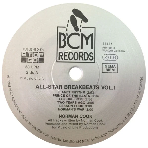 Norman Cook – All-Star Breakbeats Volume 1-2 Norman Cook – All-Star Breakbeats Volume 1-2
