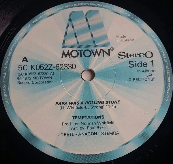 The Temptations – Papa Was A Rolling Stone (Long Versions)-2 The Temptations – Papa Was A Rolling Stone (Long Versions)-2