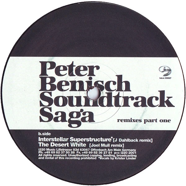 Peter Benisch – Soundtrack Saga (Remixes Part One)-1 Peter Benisch – Soundtrack Saga (Remixes Part One)-1